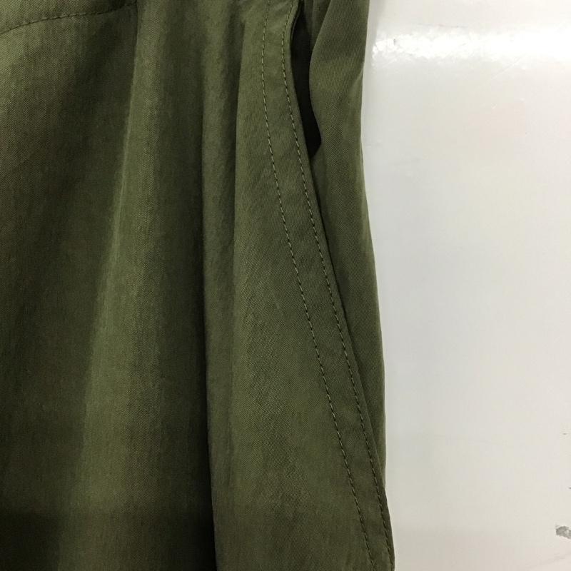 ギャップ GAP スカート ロングスカート M 無地 カーキ / カーキ / レディース USED 古着 中古 10134226