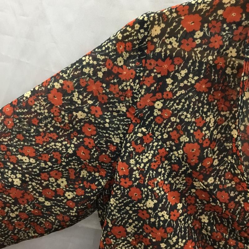 ザラ ZARA カットソー 長袖 S 総柄 マルチカラー / マルチカラー / レディース USED 古着 中古 10121967