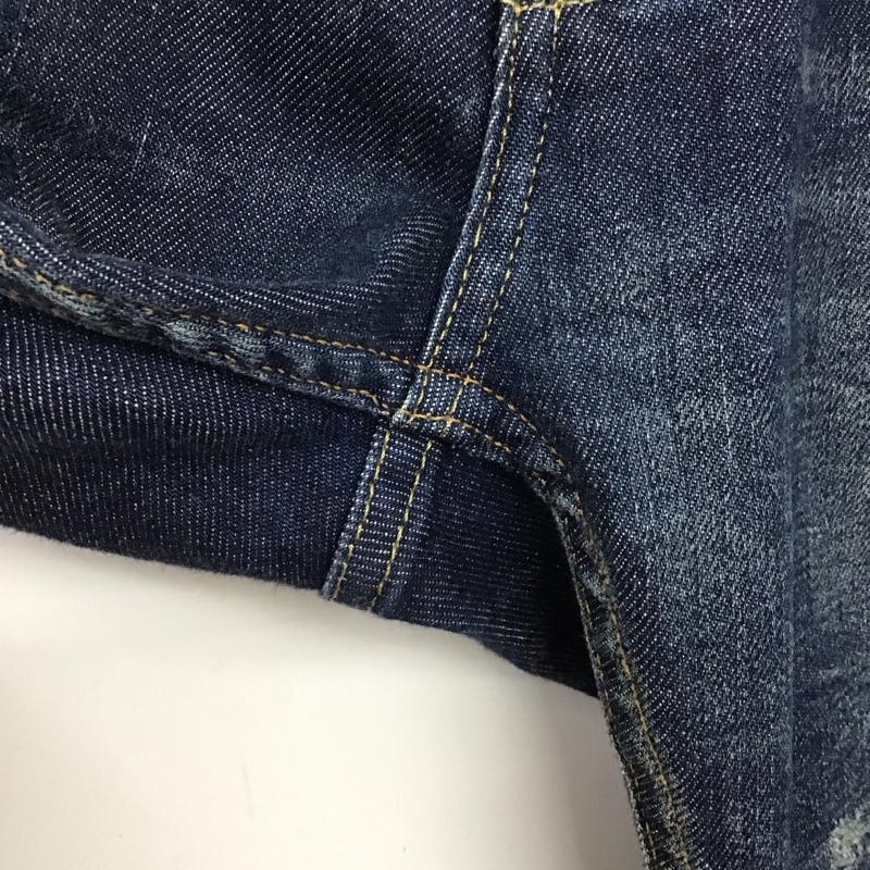 デンハム DENHAM パンツ デニム、ジーンズ デニムパンツ スリムパンツ カジュアルパンツ ストレッチパンツ 29インチ ダメージ加工 インディゴ / インディゴ / メンズ USED 古着 中古 10139726
