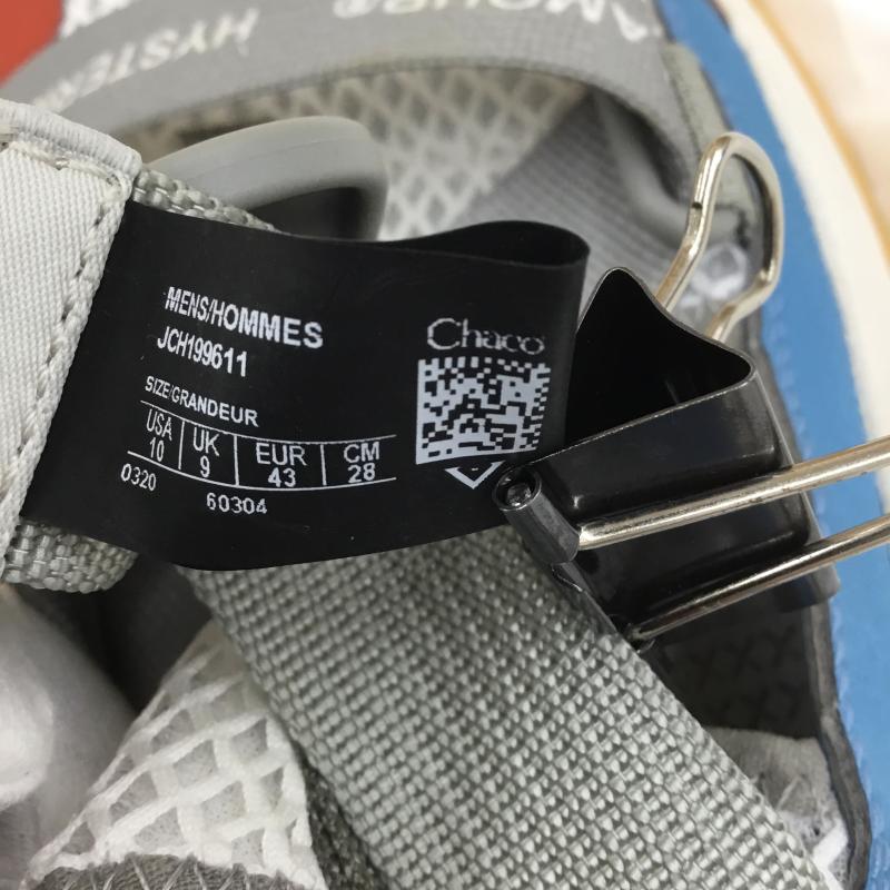 ヒステリックグラマー HYSTERIC GLAMOUR サンダル サンダル Chaco 28.0cm ロゴ、文字 白 / ホワイト / X 灰 / グレー / X 青 / ブルー / X 赤 / レッド / メンズ USED 古着 中古 10128098