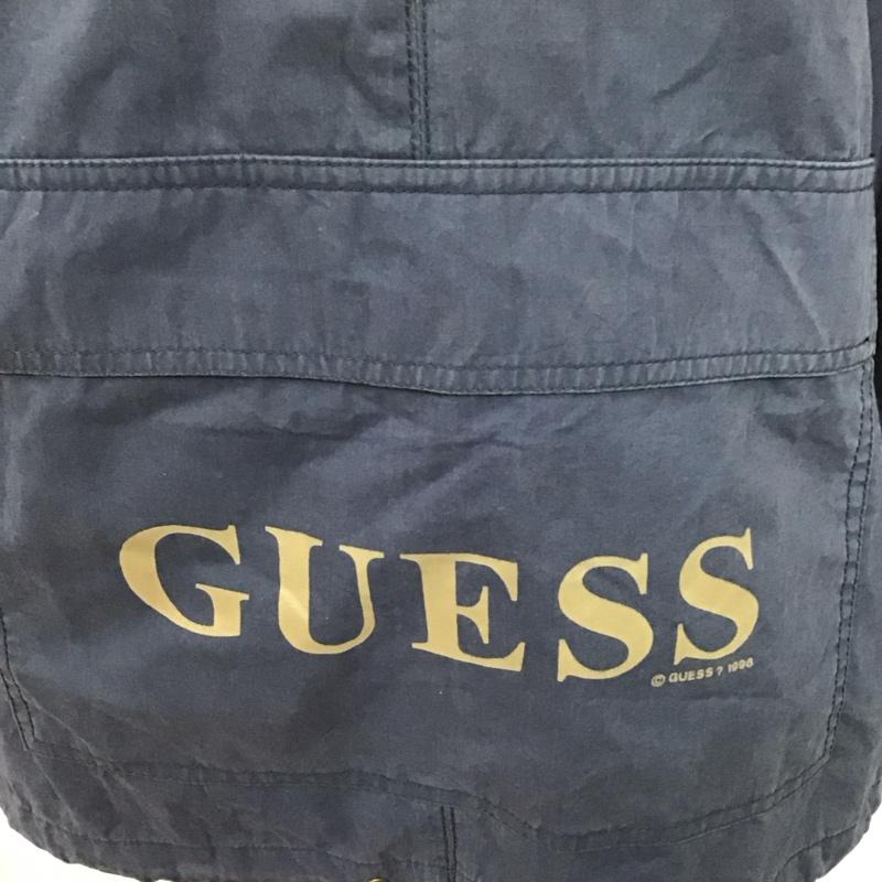 ゲス Guess ジャケット、上着 ジャケット、ブレザー 90s アノラック パーカージャケット ジップアップネック L ロゴ、文字 紺 / ネイビー /  メンズ USED 古着 中古 10125032