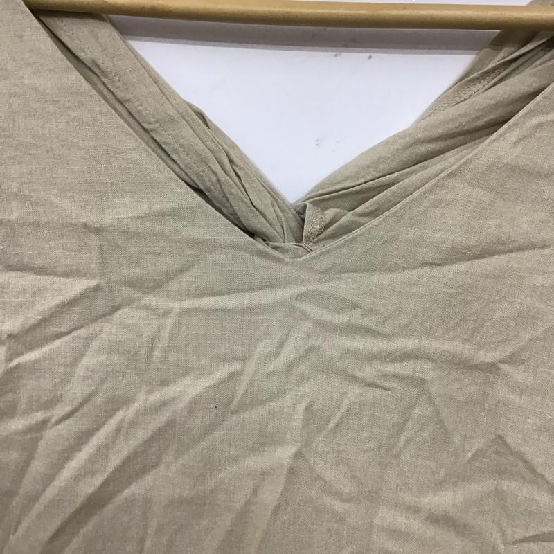 ローリーズファーム LOWRYS FARM カットソー 半袖 FREE 無地 ベージュ / ベージュ / レディース USED 古着 中古 10129661