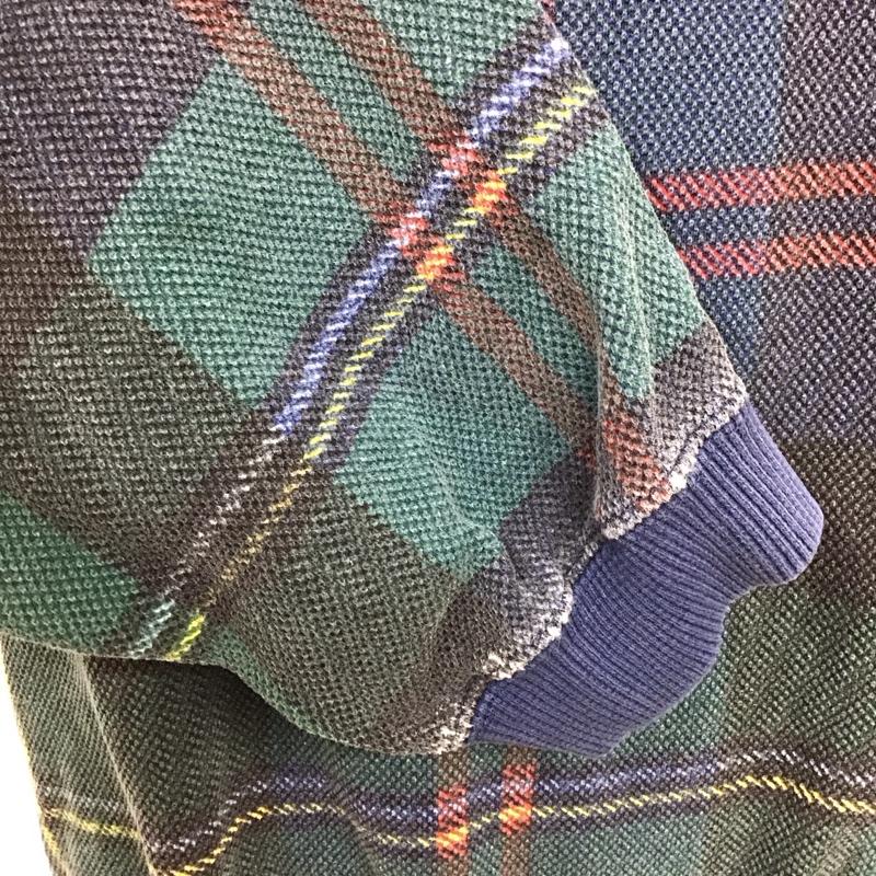 ドッカーズ DOCKERS トレーナー 長袖 長袖スウェット 長袖トレーナー リブカットソー 長袖カットソー チェックトレーナー M チェック マルチカラー / マルチカラー /  メンズ USED 古着 中古 10118988