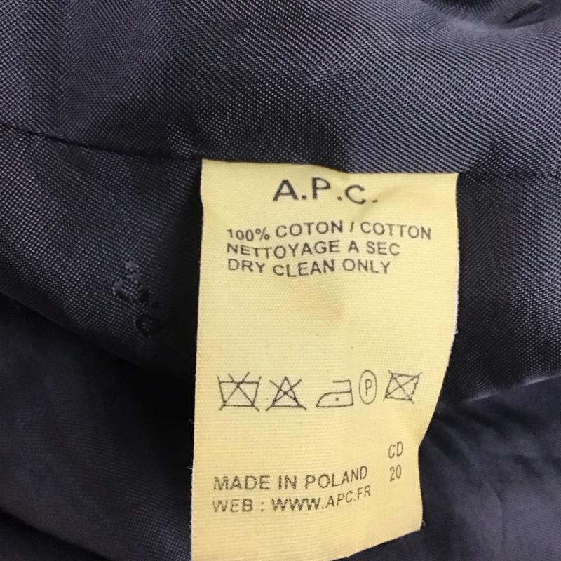 アーペーセー A.P.C. ジャケット、上着 ジャケット、ブレザー コットン テーラード XS 無地 黒 / ブラック / メンズ USED 古着 中古 10114036