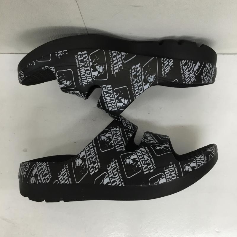 テリック TELIC サンダル サンダル HYSTERIC GLAMOUR ヒステリックグラマー L ロゴ、文字 黒 / ブラック / メンズ USED 古着 中古 10134254