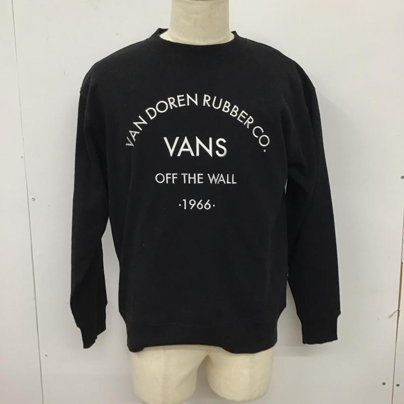 バンズ VANS トレーナー 長袖 122r1040700 スウェットプルオーバー 長袖トレーナー S ロゴ、文字 黒 / ブラック / メンズ USED 古着 中古 10115930