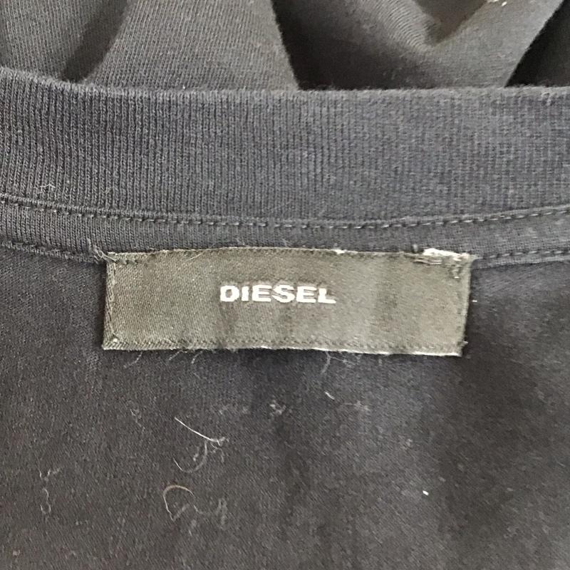 ディーゼル DIESEL Tシャツ 半袖 半袖カットソー プリントTシャツ クルーネックカットソー S プリント 黒 / ブラック / レディース USED 古着 中古 10115974
