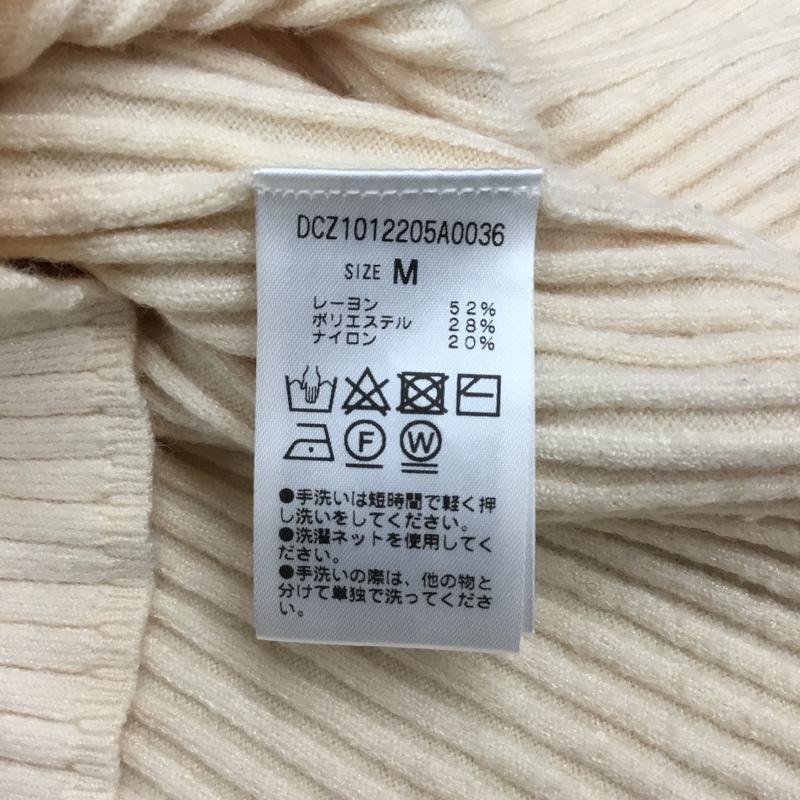 ディスコート Discoat ニット、セーター 長袖 M 無地 アイボリー / アイボリー / レディース USED 古着 中古 10110569