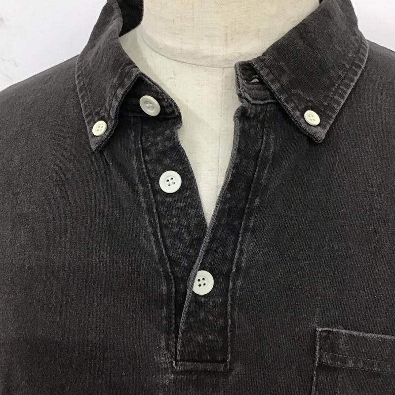 グッドオン Good On ポロシャツ 半袖 半袖ポロシャツ カラーシャツ 半袖カットソー 無地 黒 / ブラック /  メンズ USED 古着 中古 10112692