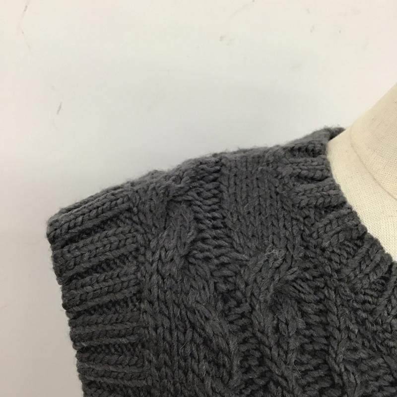 ザラ ZARA ベスト ベスト ニットベスト ノースリーブ プルオーバーニット S 無地 灰 / グレー / レディース USED 古着 中古 10118525