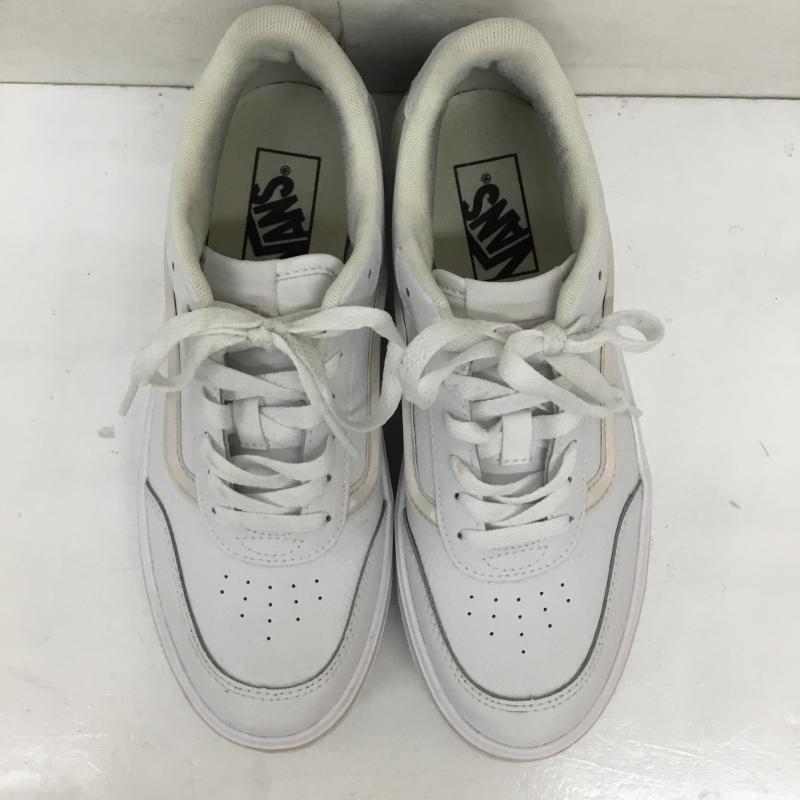 バンズ VANS スニーカー スニーカー ISSAC イサック V3942 24.5cm ロゴ、文字 白 / ホワイト / X ベージュ / ベージュ / レディース USED 古着 中古 10136327