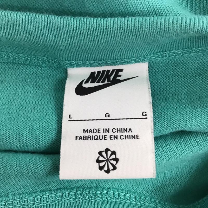 ナイキ NIKE カットソー 長袖 DV0529-392 NSWJAKOL/STシャツ 長袖カットソー プリントTシャツ L ロゴ、文字 水色 / ライトブルー /  メンズ USED 古着 中古 10110740