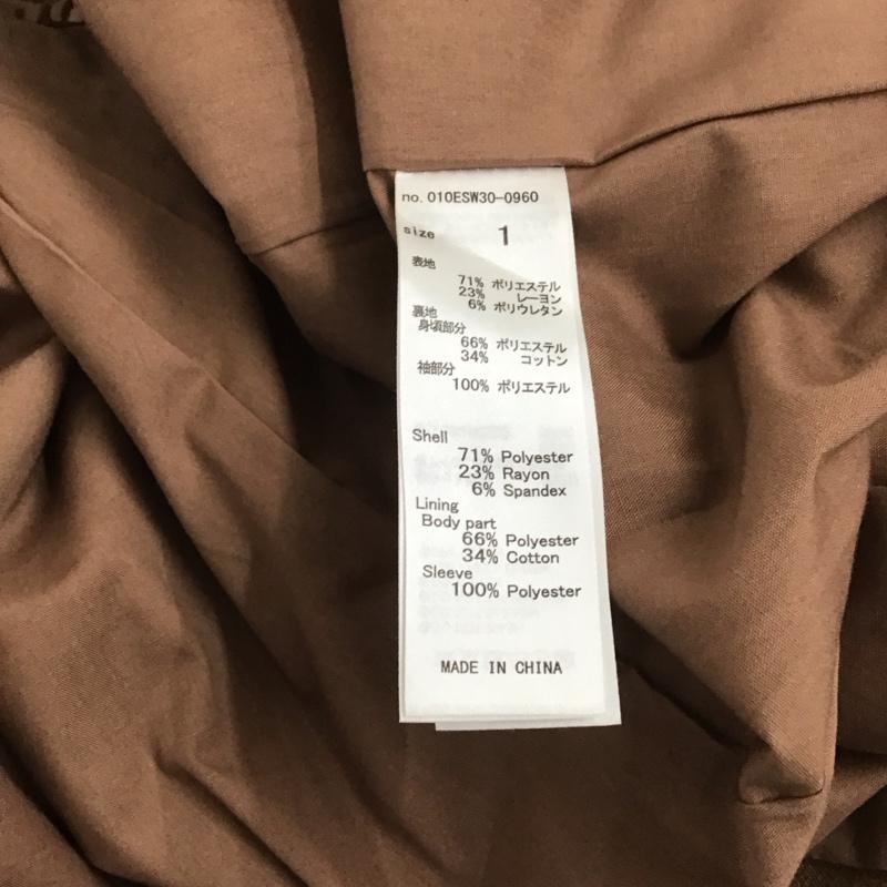 スライ SLY ジャケット、上着 ジャケット、ブレザー 010ESW30-0960 BOXY DOUBLE JACKET 1 無地 茶 / ブラウン / レディース USED 古着 中古 10123871
