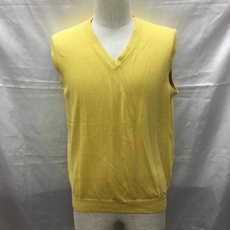エディーバウアー Eddie Bauer ベスト ベスト Vネック プルオーバー S 無地 黄 / イエロー / メンズ USED 古着 中古 10116094