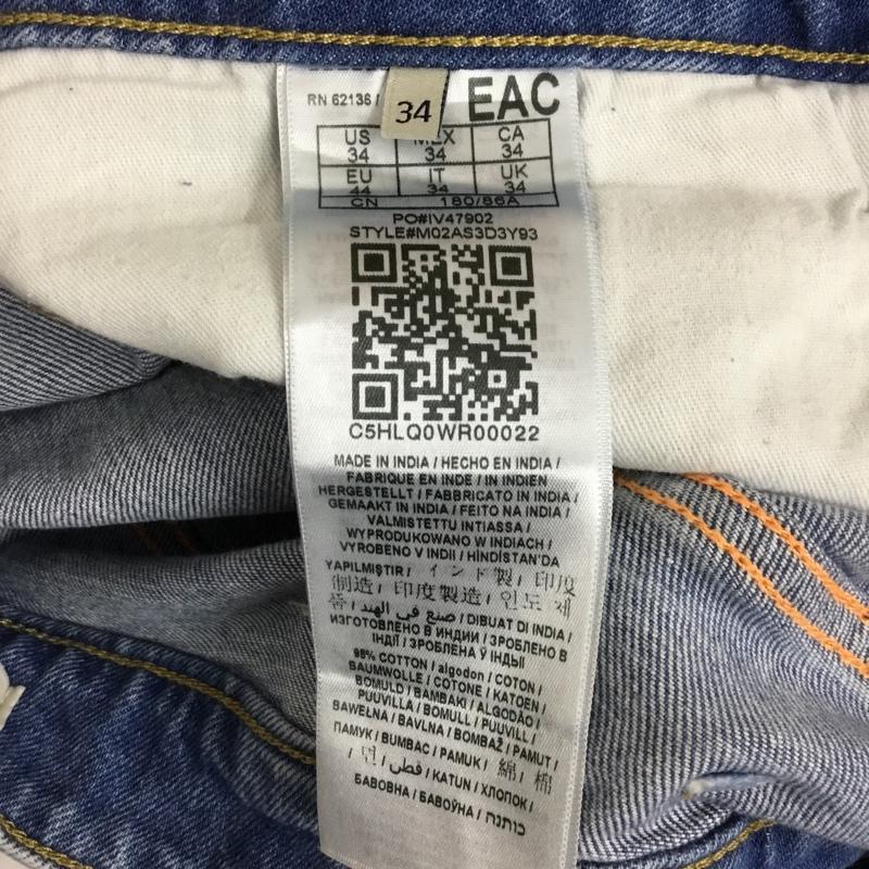 ゲス Guess パンツ デニム、ジーンズ デニムパンツ スリムパンツ ストレッチパンツ ジーンズ 34 無地 インディゴ / インディゴ / メンズ USED 古着 中古 10115011