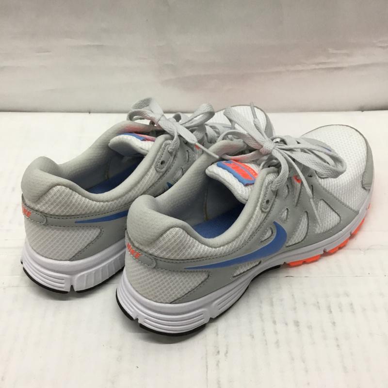ナイキ NIKE スニーカー スニーカー 554901-100 レボリューション 24cm 24.0cm ロゴ、文字 灰 / グレー / X 水色 / ライトブルー / X 橙 / オレンジ / レディース USED 古着 中古 10106877