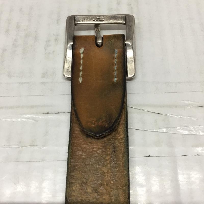 フラットヘッド The Flat Head ベルト・バックル ベルト 34 無地 茶 / ブラウン / メンズ USED 古着 中古 10111818