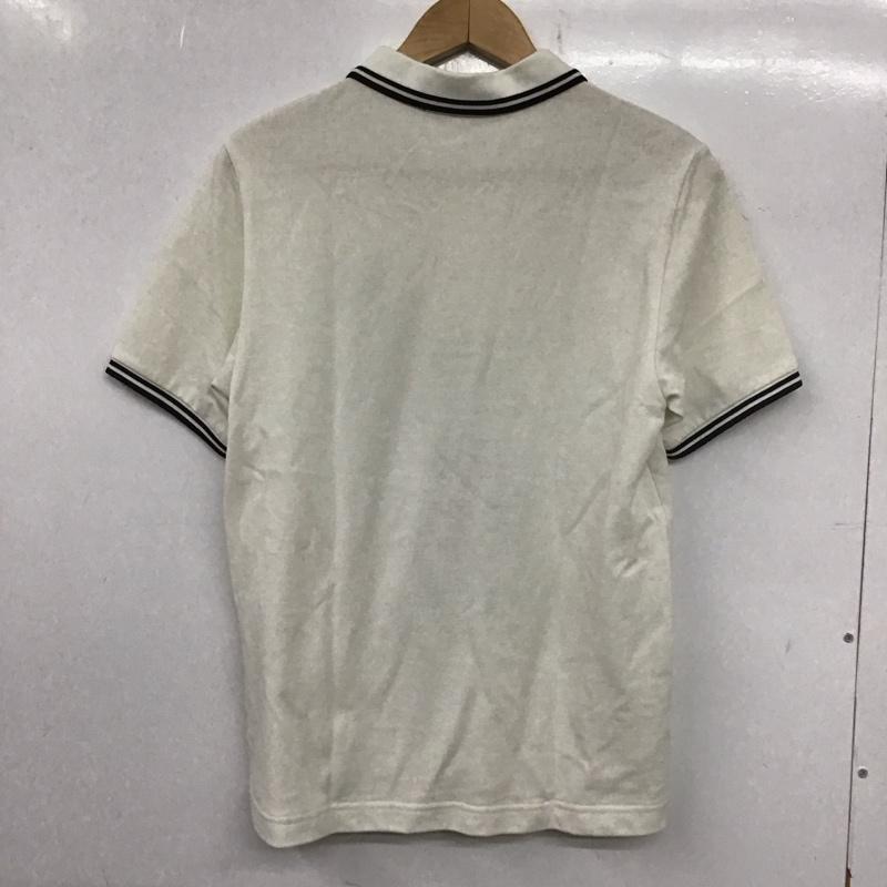 フレッドペリー FRED PERRY ポロシャツ 半袖 半袖ポロシャツ カラーシャツ 半袖カットソー ロゴ、文字 白 / ホワイト / メンズ USED 古着 中古 10139175