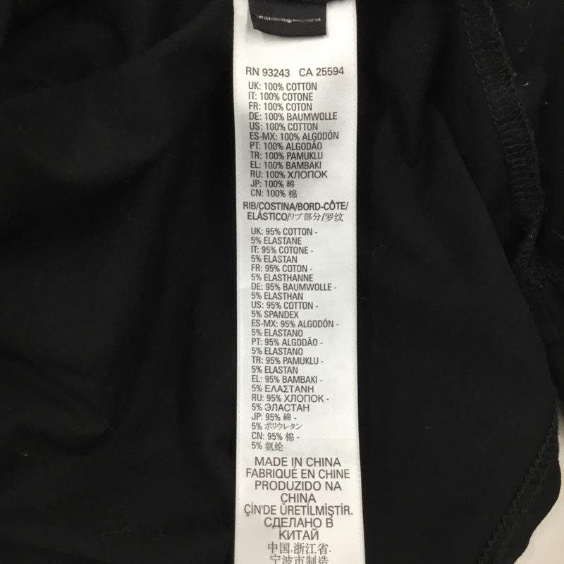 ディーゼル DIESEL カットソー 長袖 長袖カットソー クルーネックカットソー ロングスリーブカットソー プリントTシャツ M ロゴ、文字 黒 / ブラック / メンズ USED 古着 中古 10118723