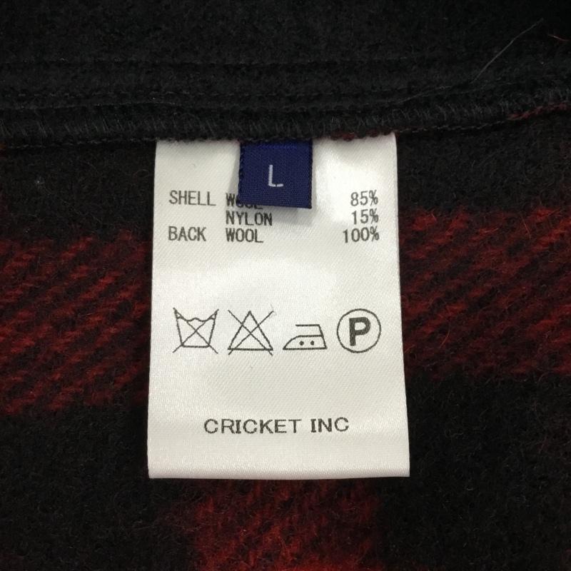 クリケット Cricket ベスト ベスト L チェック 黒 / ブラック / X 赤 / レッド / メンズ USED 古着 中古 10112767