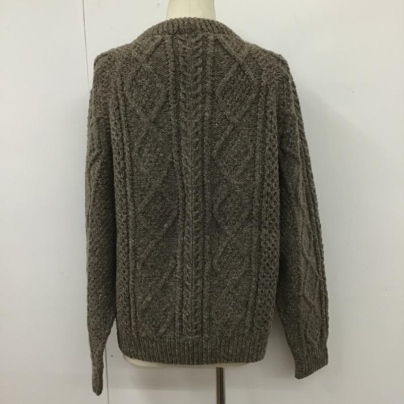 古着 USED ニット、セーター 長袖 アラン編 House of Ireland 無地 ベージュ / ベージュ / メンズ USED 古着 中古 10105758