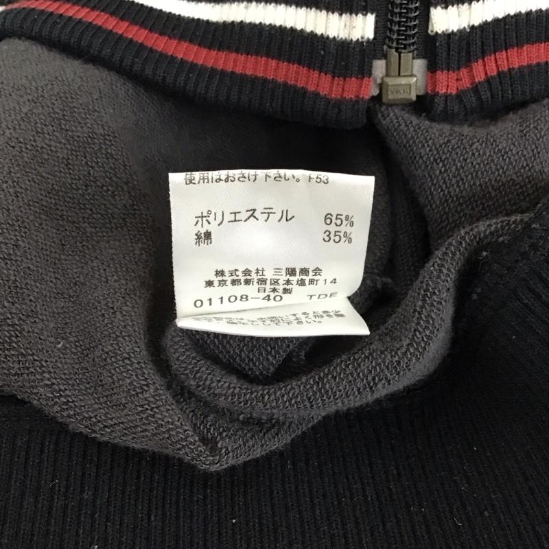 バーバリーブラックレーベル BURBERRY BLACK LABEL ジャケット、上着 ジャケット、ブレザー ジップアップジャケット ジャージ カジュアルジャケット 3 ロゴ、文字 黒 / ブラック / メンズ USED 古着 中古 10118086