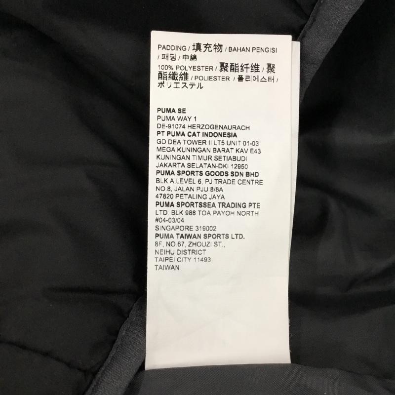 プーマ PUMA ジャケット、上着 ジャケット、ブレザー 853630-01 ジップアップジャケット ジャンパー スポーツウェア L ロゴ、文字 黒 / ブラック / メンズ USED 古着 中古 10122510
