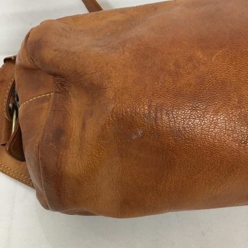 ゲンテン genten ウエストバッグ ウエストバッグ レザー ボディバッグ ロゴ、文字 茶 / ブラウン / メンズ USED 古着 中古 10128325