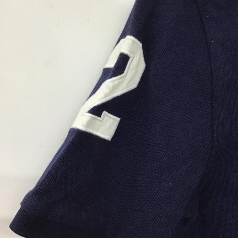 ポロバイラルフローレン Polo by RALPH LAUREN ポロシャツ 半袖 半袖ポロシャツ 半袖カットソー カラーシャツ L ロゴ、文字 紺 / ネイビー / メンズ USED 古着 中古 10132670