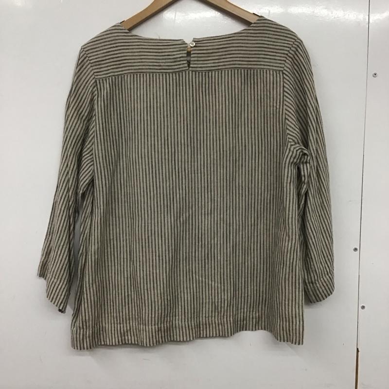 イチ ichi カットソー 長袖 ストライプ マルチカラー / マルチカラー / レディース USED 古着 中古 10139543