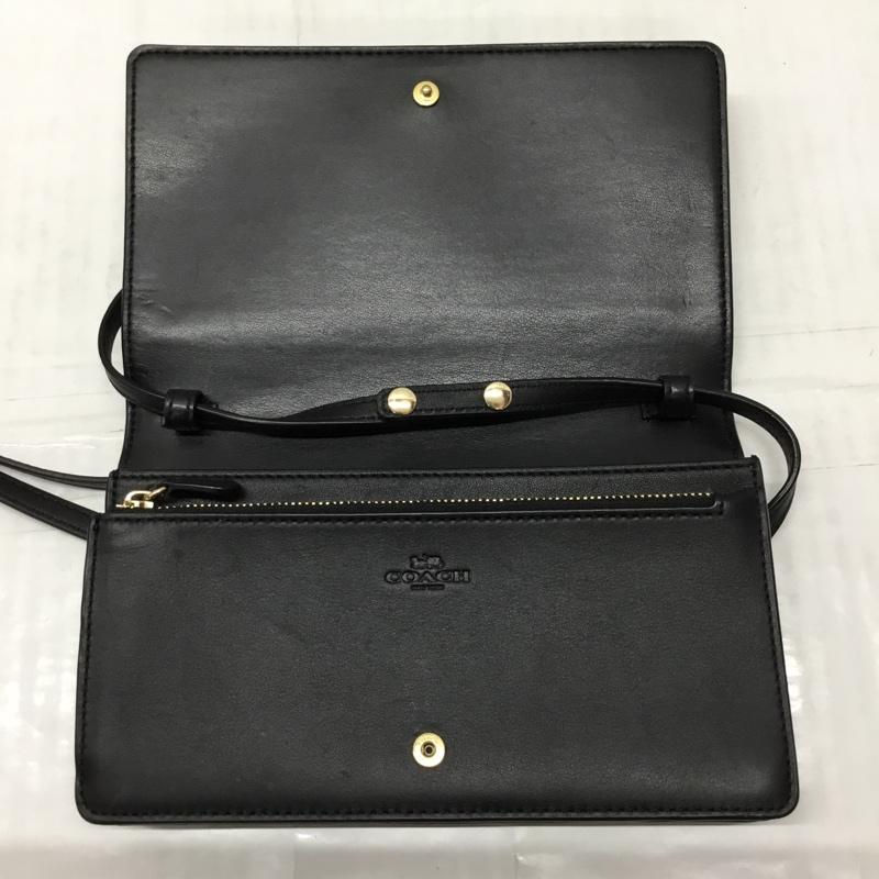 コーチ COACH ショルダーバッグ ショルダーバッグ F76769 ショルダーウォレット 長財布 ロゴ、文字 黒 / ブラック / X 茶 / ブラウン / レディース USED 古着 中古 10110175