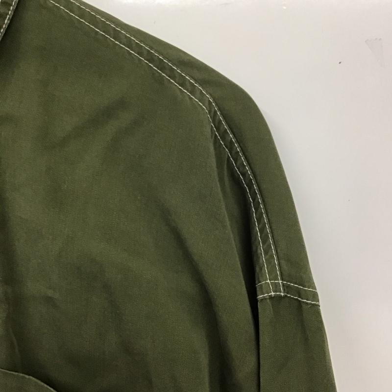 ジーナシス JEANASIS シャツ、ブラウス 長袖 FREE 無地 カーキ / カーキ / レディース USED 古着 中古 10129827