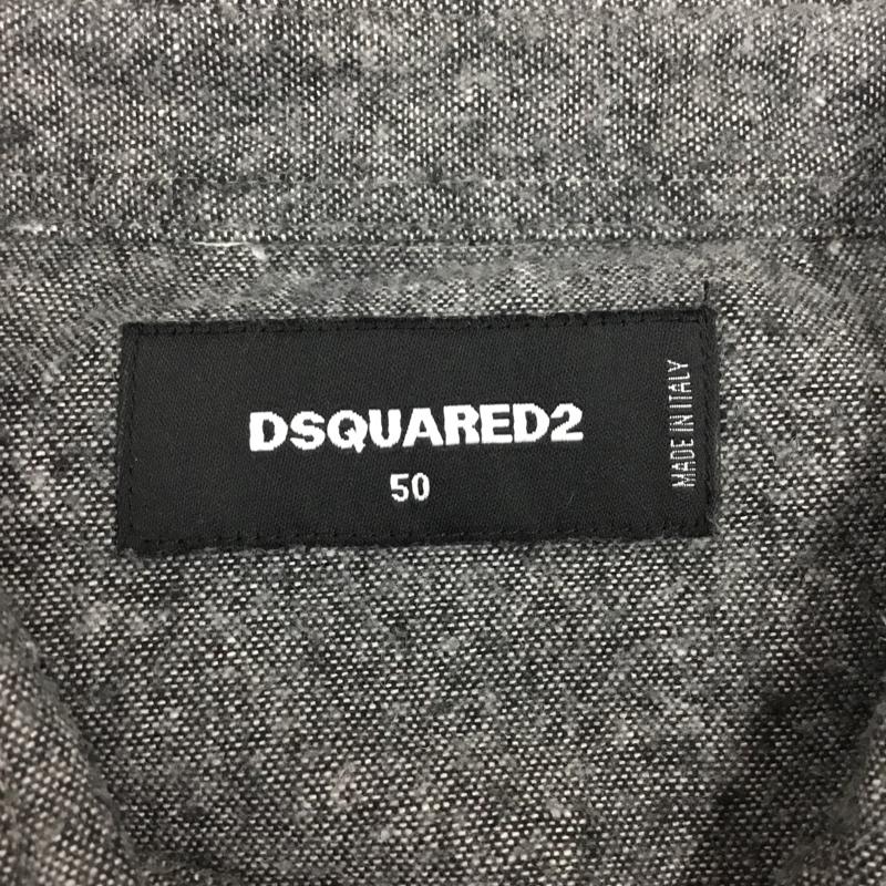 ディースクエアード2 DSQUARED2 シャツ、ブラウス 長袖 長袖シャツ カラーシャツ ポケットシャツ 長袖カットソー 無地 灰 / グレー /  メンズ USED 古着 中古 10108768