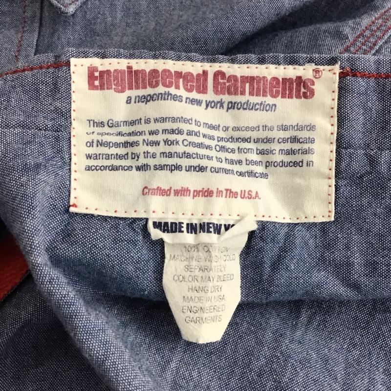 エンジニアードガーメンツ Engineered Garments シャツ、ブラウス 長袖 ワークシャツ シャンブレーシャツ XS 無地 青 / ブルー / メンズ USED 古着 中古 10145224