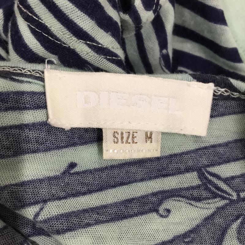 ディーゼル DIESEL トップス トップス ホルターネック M 総柄 紺 / ネイビー / X 薄緑 / ライトグリーン / レディース USED 古着 中古 10118168