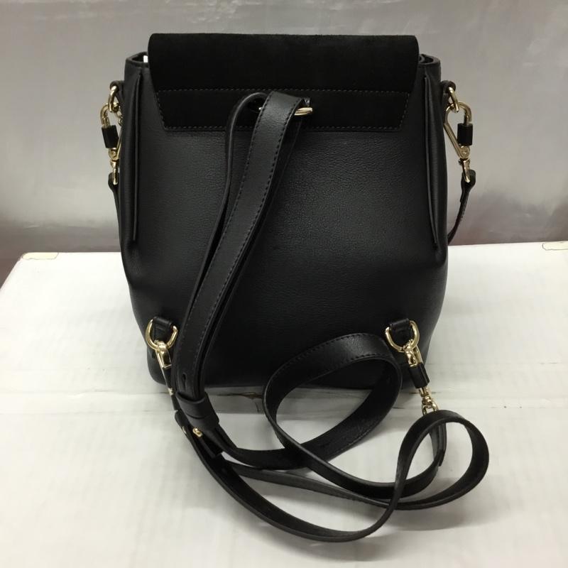 クロエ Chloe リュックサック、デイパック リュックサック、デイバッグ 01185765-5 フェイ 2WAY ハンドバッグ ロゴ、文字 黒 / ブラック / レディース USED 古着 中古 10118686