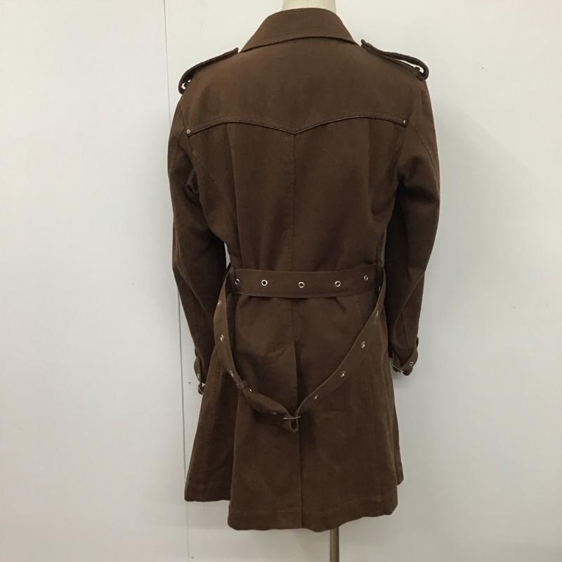ニックアシュレイ NICKASHLEY コート トレンチコート 8EN03-729-59 L 無地 茶 / ブラウン / メンズ USED 古着 中古 10111570