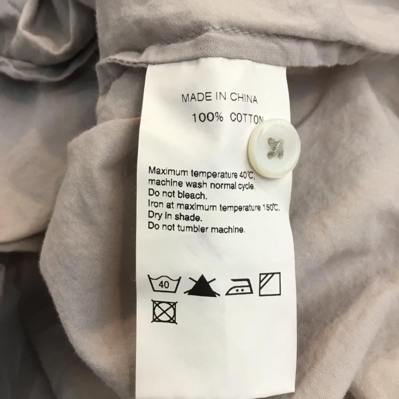 アダムエロペ ADAM ET ROPE シャツ、ブラウス 七分袖 M 無地 チャコールグレー / チャコールグレー / メンズ USED 古着 中古 10046700