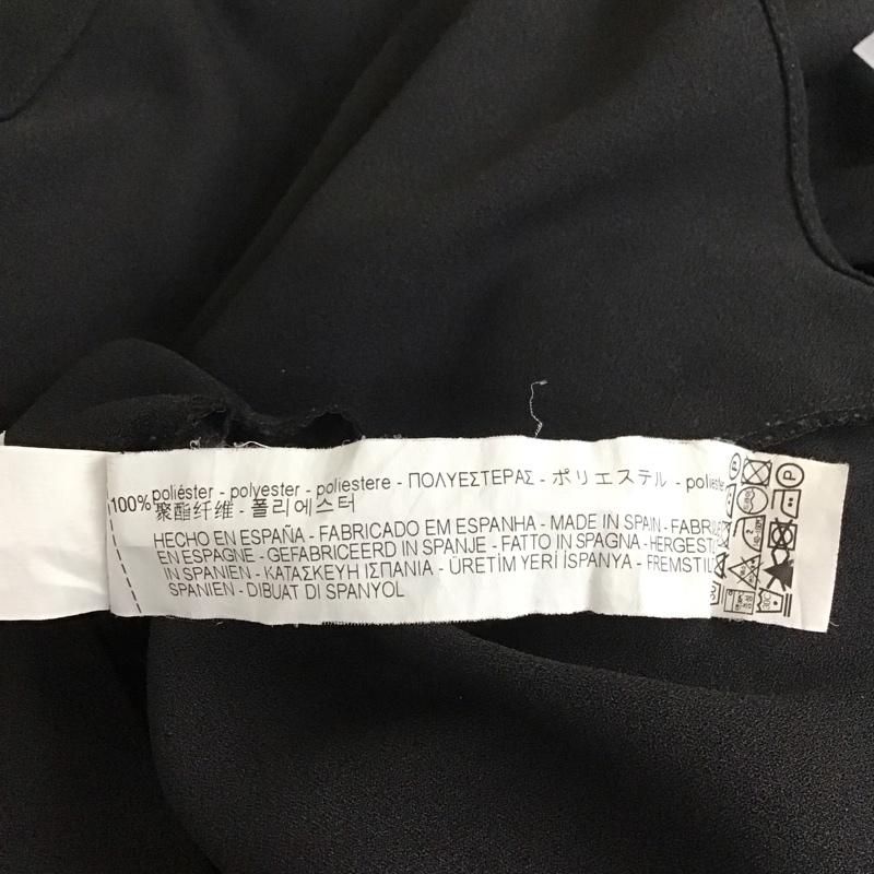 ザラウーマン ZARA WOMAN カットソー 長袖 8171 709 800 フレアスリーブ XS 無地 黒 / ブラック /  レディース USED 古着 中古 10113474