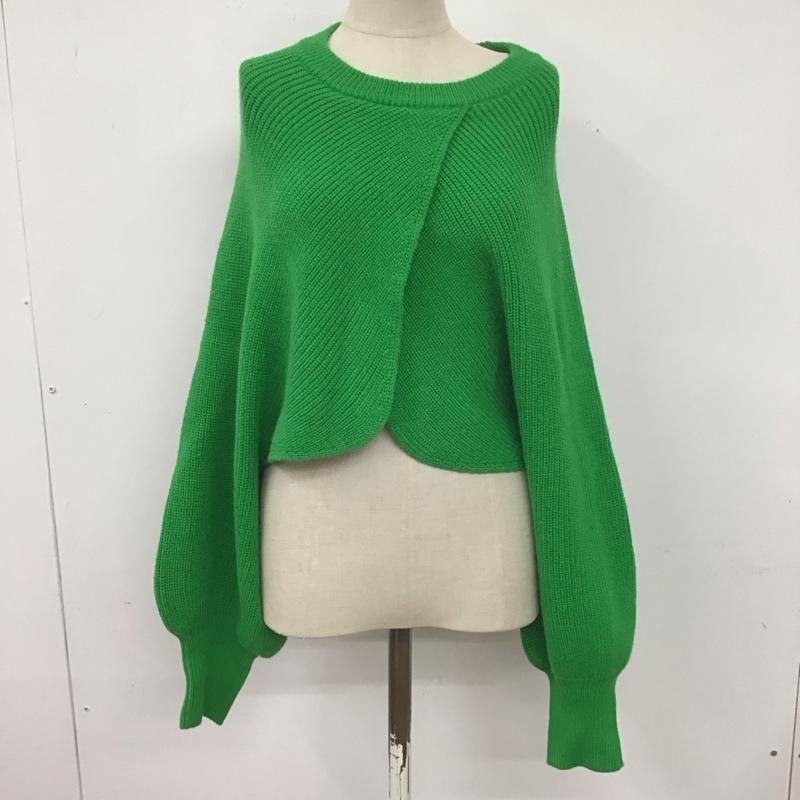 アズールバイマウジー AZUL BY MOUSSY ニット、セーター 長袖 長袖 M 無地 緑 / グリーン / レディース USED 古着 中古 10125122