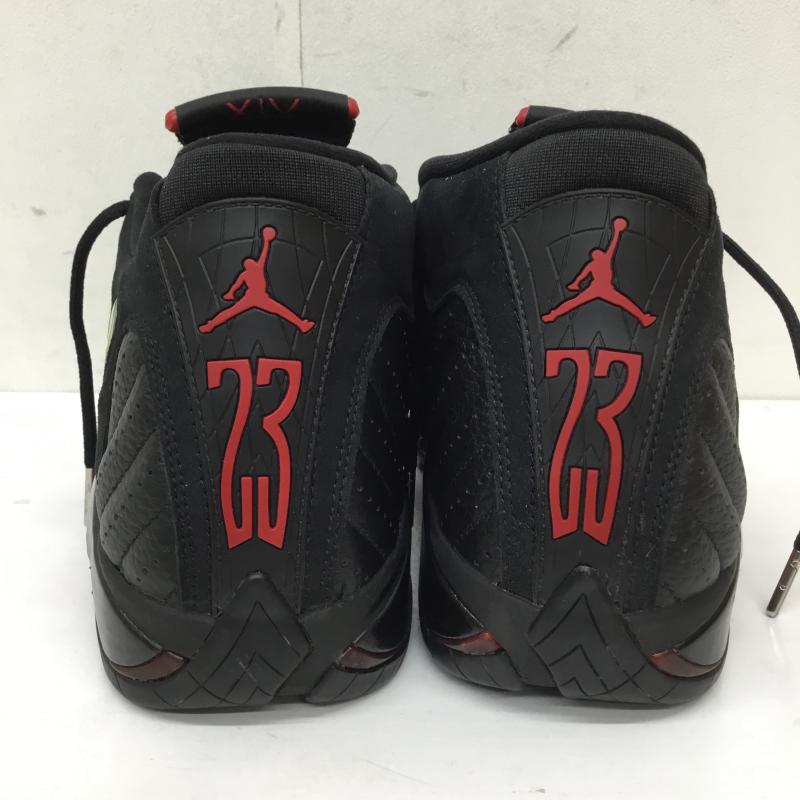ナイキ NIKE スニーカー スニーカー 487471-003 AIR JORDAN 14 LAST SHOT ART OF A CHAMPION COLLECTION 28.0cm ロゴ、文字 黒 / ブラック / X 赤 / レッド / メンズ USED 古着 中古 10136412