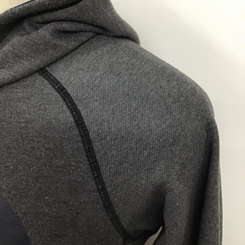 ザノースフェイス THE NORTH FACE パーカー 長袖 nt61696 トレッキングウェア 長袖パーカー プルオーバー L ロゴ、文字 灰 / グレー / メンズ USED 古着 中古 10120049