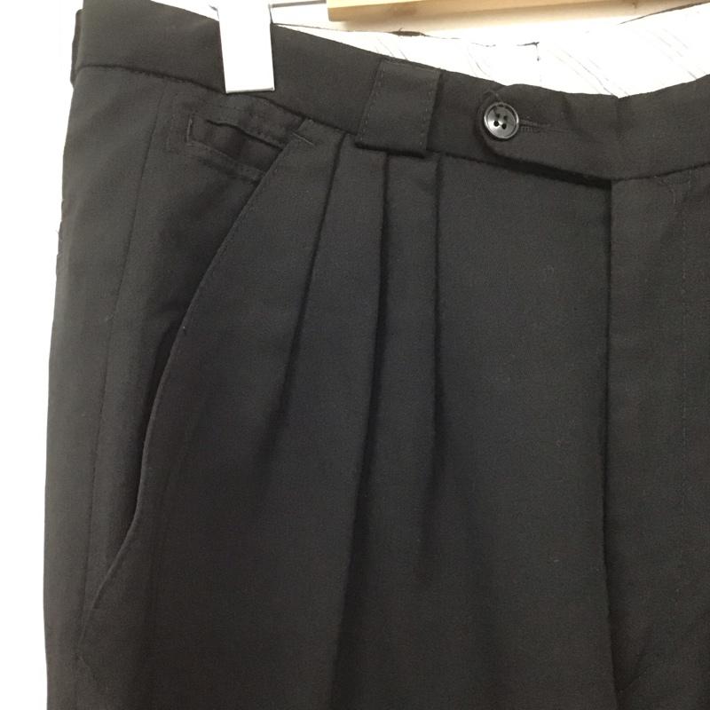 古着 USED パンツ スラックス スラックス ワイドパンツ カジュアルパンツ ユーロ古着 無地 黒 / ブラック /  メンズ USED 古着 中古 10125783
