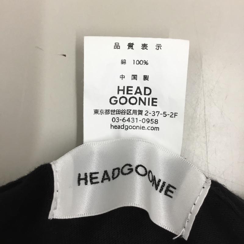 ヘッドグーニー HEADGOONIE Tシャツ 半袖 半袖カットソー プリントTシャツ クルーネックカットソー XXL ロゴ、文字 黒 / ブラック / メンズ USED 古着 中古 10117534