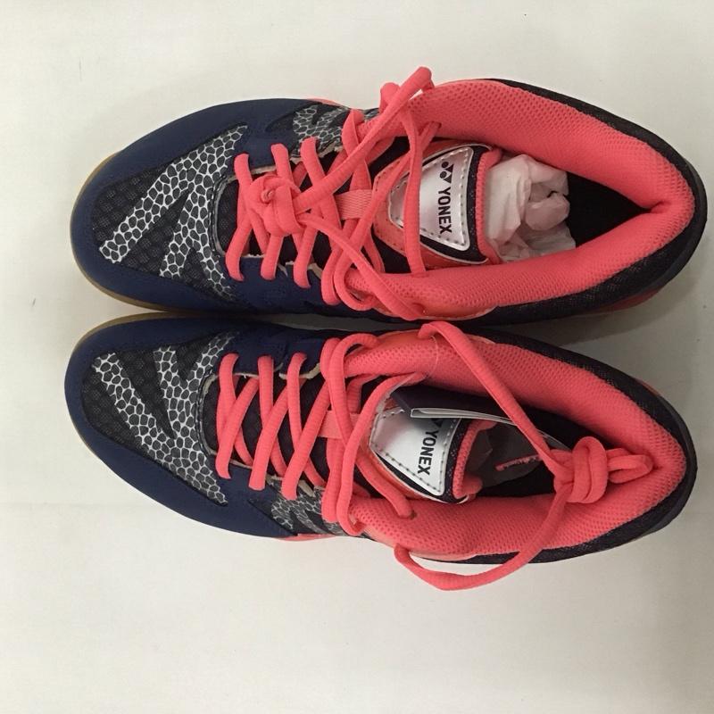 ヨネックス YONEX カジュアルシューズ カジュアルシューズ バドミントンシューズ POWER CUSHION COMFORT2 WOMEN パワークッションコンフォート2ウィメン SHBCF2L 23.0cm 無地 桃 / ピンク / X 紺 / ネイビー / レディース USED 古着 中古 10125937