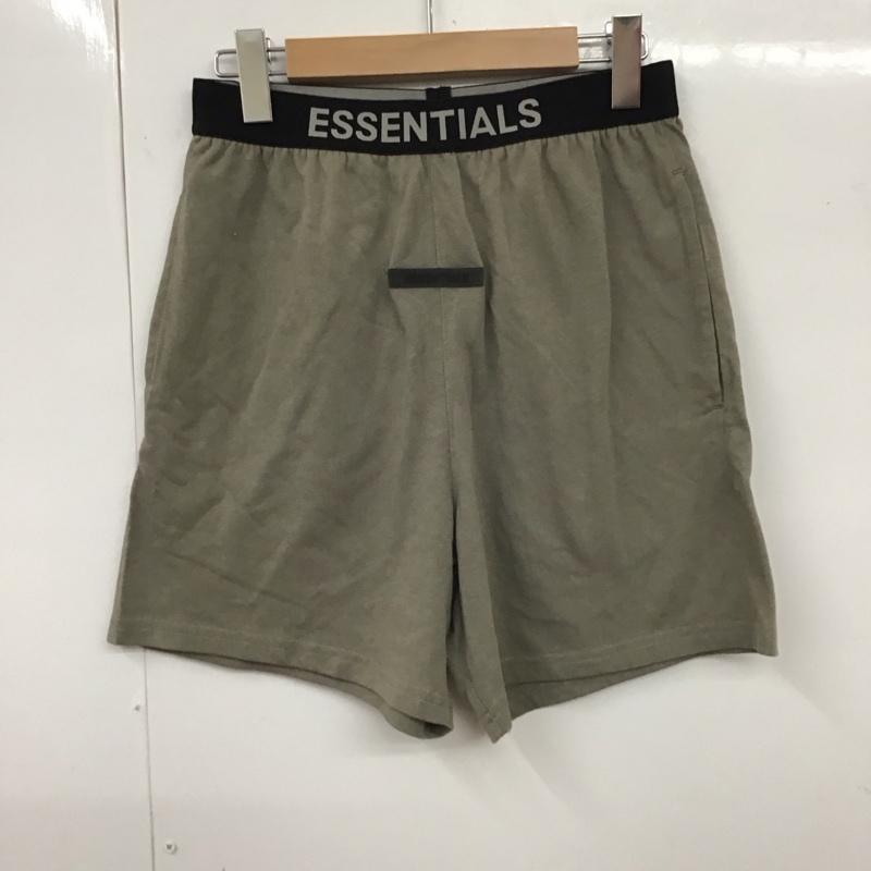 エッセンシャルズ ESSENTIALS インナーウエア ショーツ ショートパンツ ハーフパンツ カジュアルパンツ ルームウェア XS ロゴ、文字 ベージュ / ベージュ / メンズ USED 古着 中古 10114666