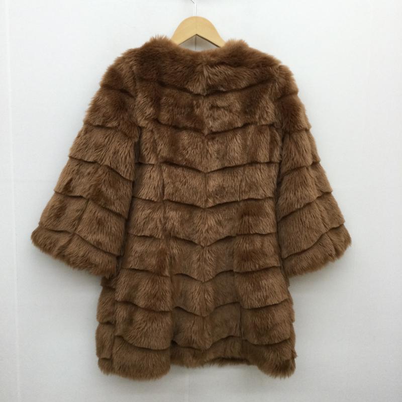 リエンダ rienda コート 毛皮、ファー フェイクファーコート M 茶 / ブラウン / レディース USED 古着 中古 10045752
