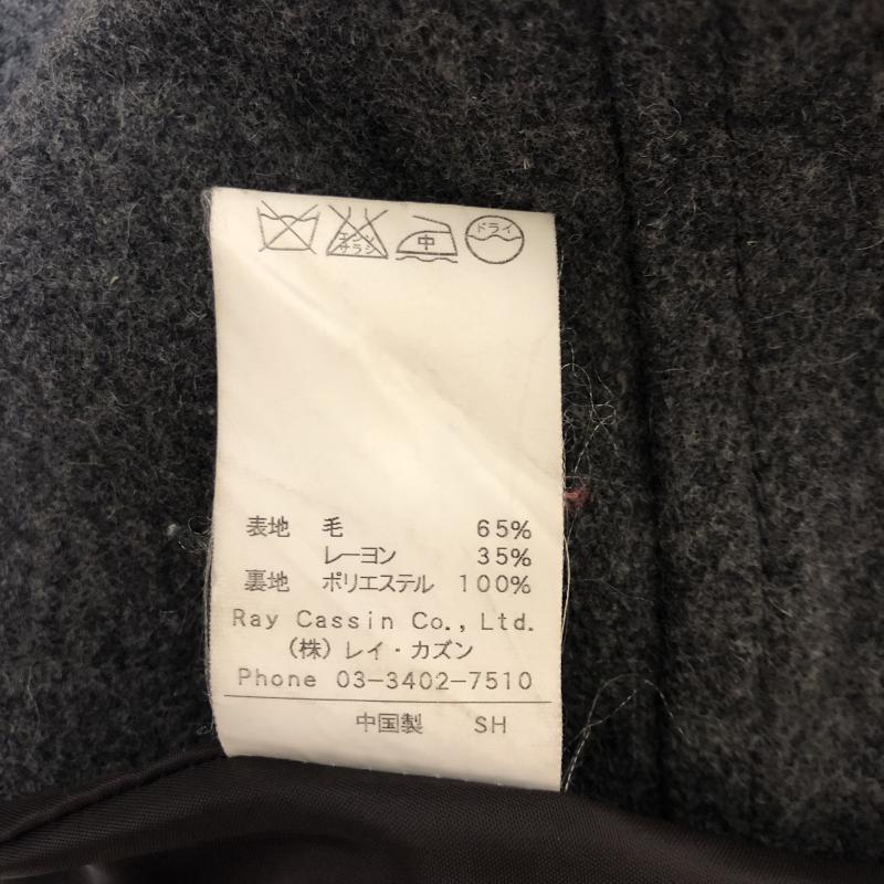 レイカズン Ray Cassin コート ピーコート FREE 無地 灰 / グレー / レディース USED 古着 中古 10010151