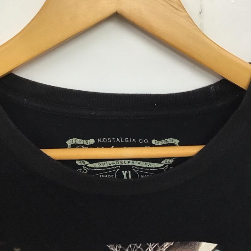 ミッチェルアンドネス Mitchell&Ness Tシャツ 半袖 半袖カットソー プリントTシャツ クルーネックカットソー XL ロゴ、文字 黒 / ブラック / メンズ USED 古着 中古 10137953