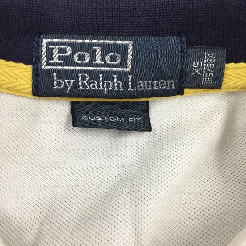 ポロバイラルフローレン Polo by RALPH LAUREN ポロシャツ 半袖 XS 無地 白 / ホワイト / メンズ USED 古着 中古 10108880